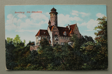 AK Bamberg / 1911 / die Altenburg / Prägekarte